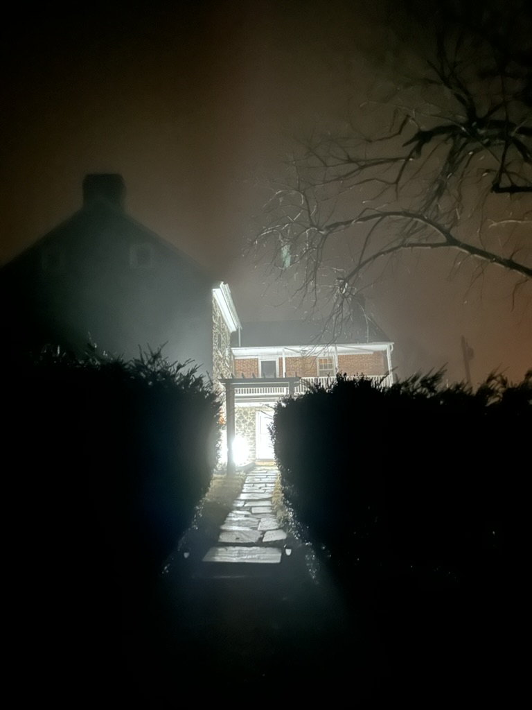 Winter Fog around House