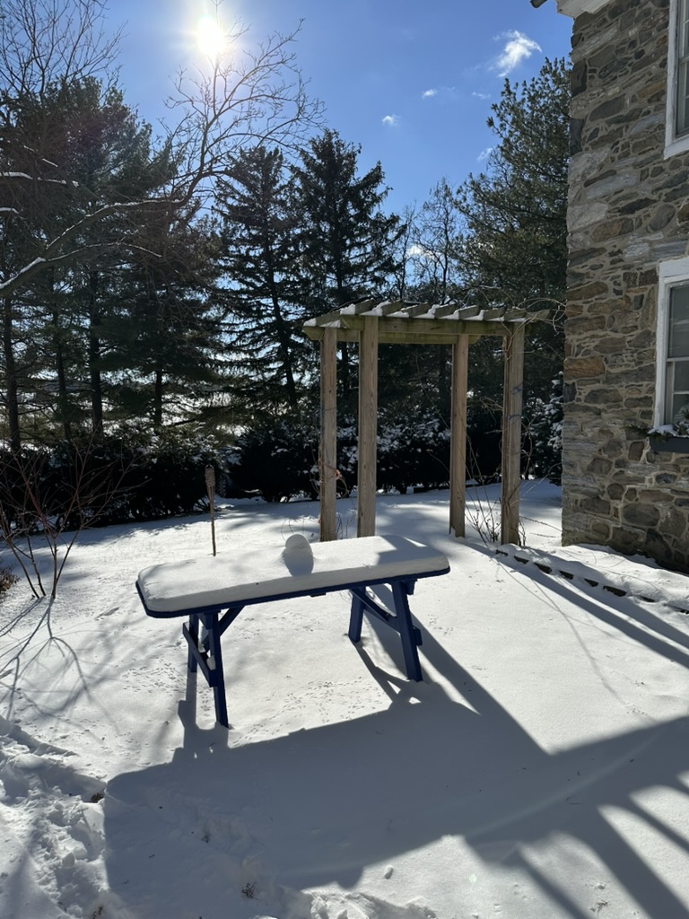 Snowy Picnic Table